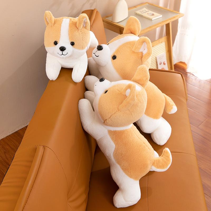 Имитация вечеринки Плюшевая игрушка Корги детская спящая собака кукла собака домашняя подушка подарок для парня Сиба-ину