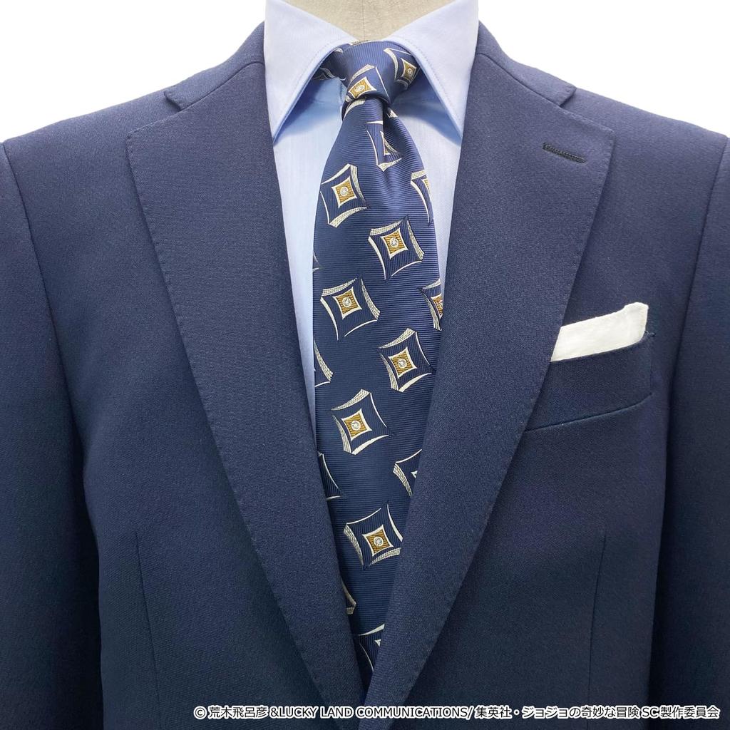 Necktie Bizarre Adventure Part 3 Necktie DIO Navy 7 Standard [Florence Spec] JoJo's JJN000005-013