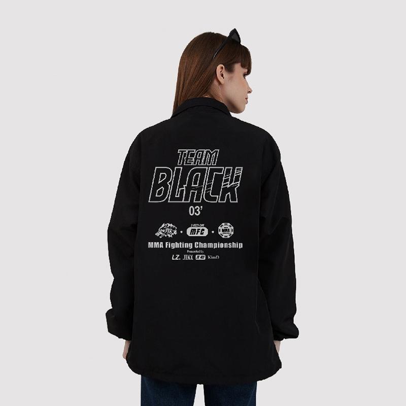 Ветронепродуваемая повседневная куртка с принтованным логотипом от корейской женской группы