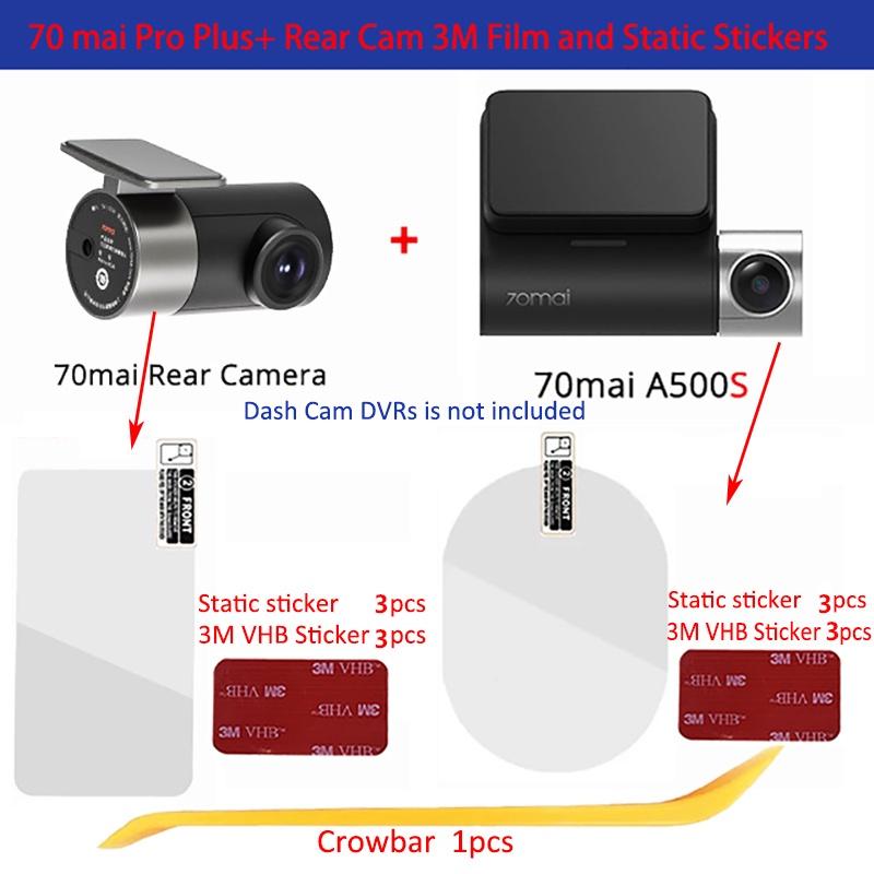 Для видеорегистратора 70Mai Pro Plus + A500S Smart 3M пленка и статические наклейки, для A500 автомобильный видеорегистратор 3M держатель пленки 3 шт.