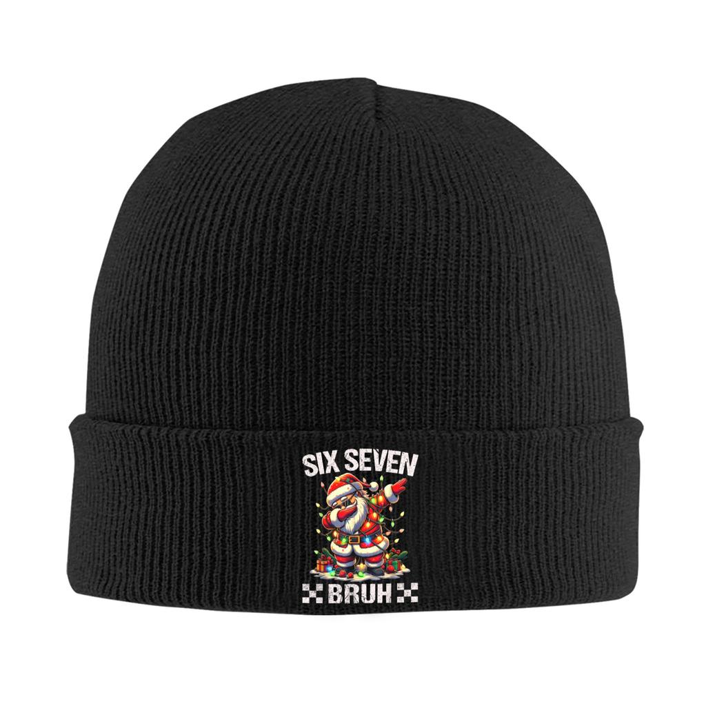 Unisex Adult 67 Six Seven Burh Funny Christmas 6 7 Meme Beanie Hats Retro Knit Hat Winter Kpop Caps Graphic Elastic Bonnet Hats