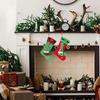 1 шт. Украшения для камина, мешок конфет, рождественская елка, носок, Санта, рождественский чулок