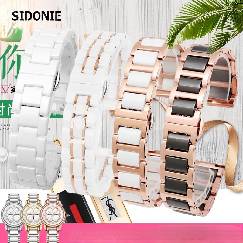 Высококачественный керамический ремешок для часов Rossini Guess Ebo Watch King Браслет из нержавеющей стали 16 18 мм