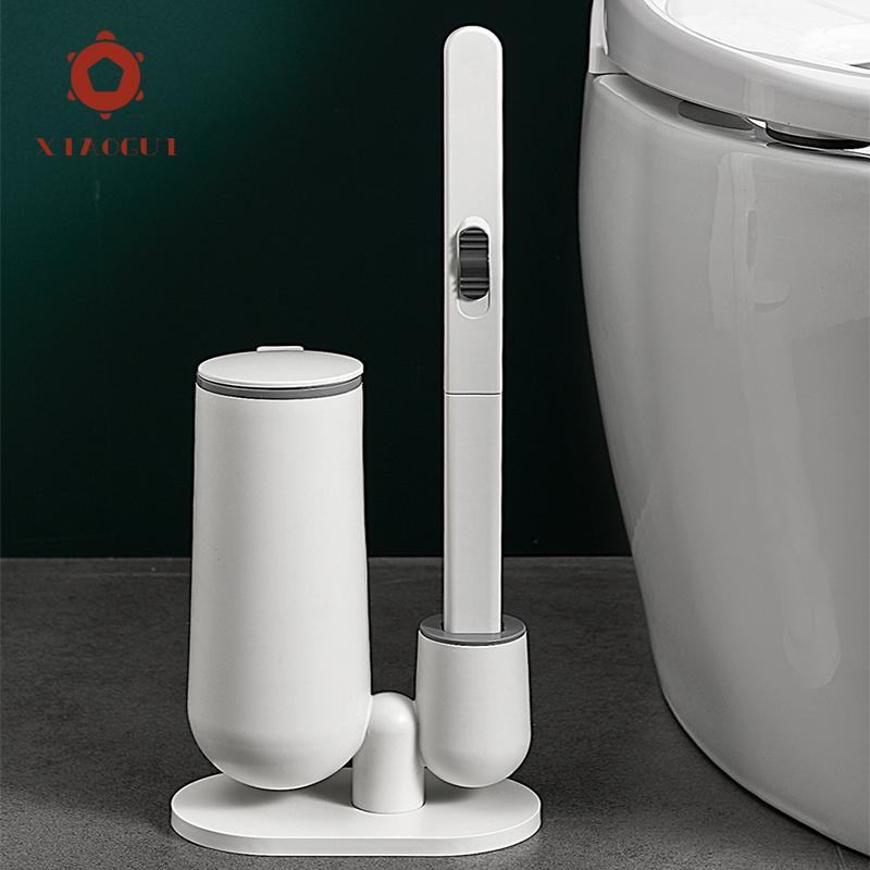 XiaoGui Disposable Toilet Brush Set Bathroom Accessories Brush No Closed-End Houseware Disposable Replacement
