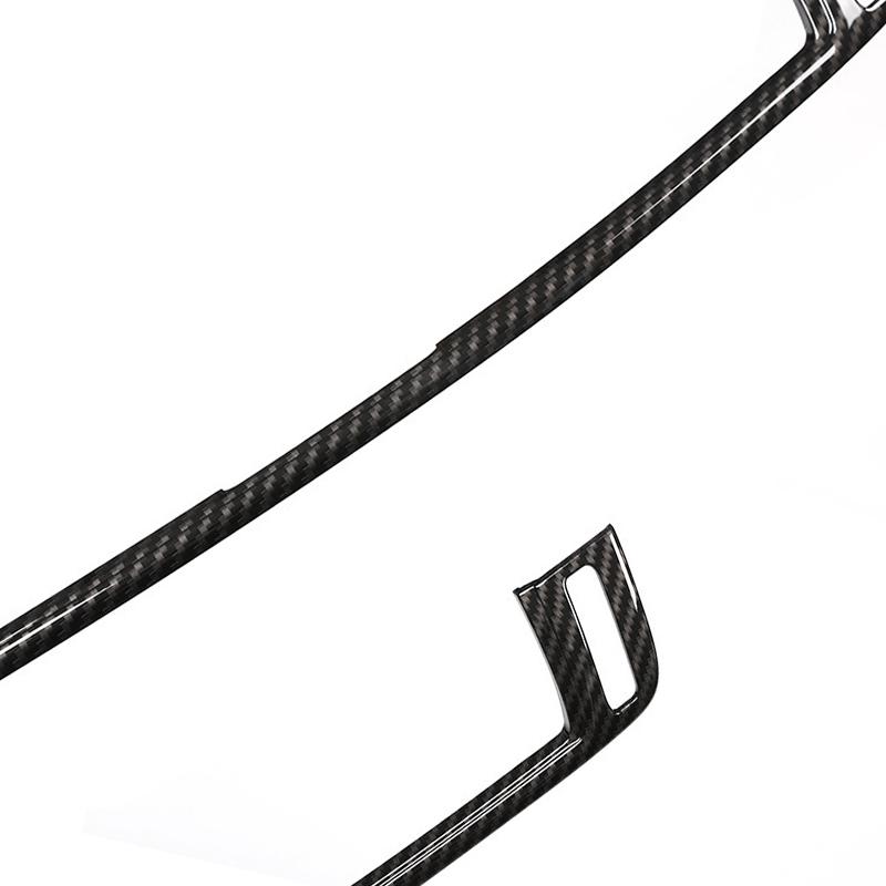 Car Carbon Fiber Texture Interior Center Control Air Condition Outlet Frame Cover Trim For BMW X5 X6 F15 F16 2014 - 2017