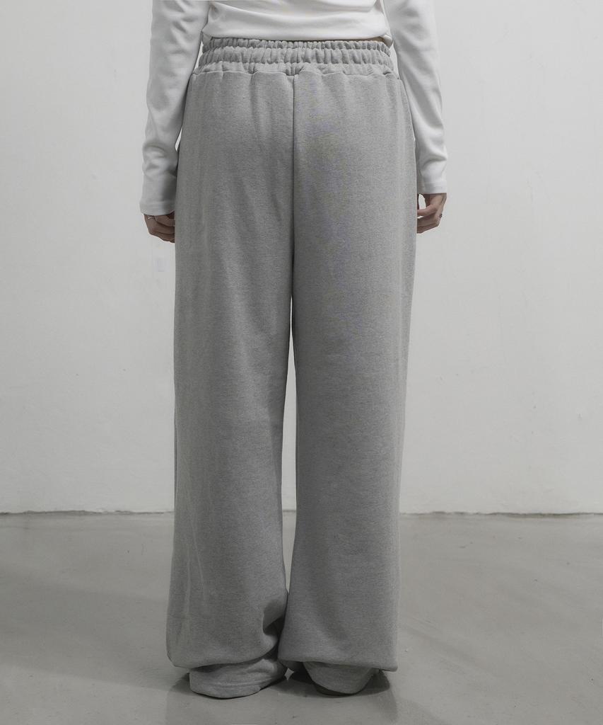 CHICKS Muir Double-Pleat Wide Pants Melange