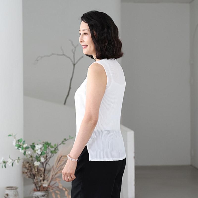 Shiz Madam Cool Air Pleats Sleeveless T57528