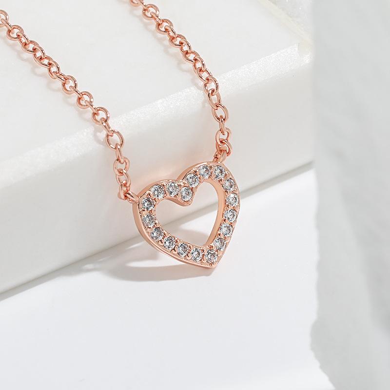 Цепочка с подвеской Love на ключицу, простая корейская версия, ожерелье в форме сердца высокого класса от INS