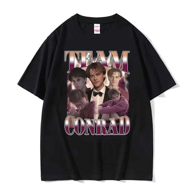 Mens clothing Harajuku retro highquality Tshirt comfortable street wear Team Conrad Fisher Cousins beach print Tshirt
