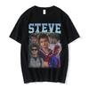 Steve Harrington T-shirts Women Graphics Print T-shirt Unisex Short Sleeve Oversize Pure Cotton T Shirt Harajuku Streetwear Tops