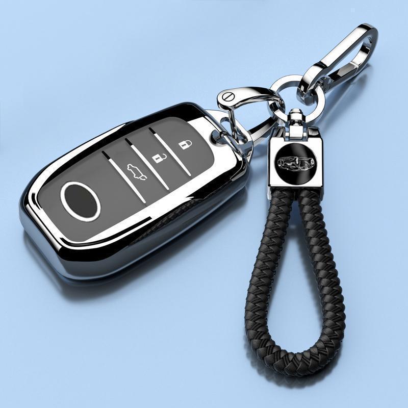 Роскошный подвес-чехол для ключа для Toyota Highlander 2025 – Унисекс, Полностью закрывающаяся пряжка с гибридной цепочкой 380T