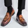 Мода Роскошный Дизайнер Новые Мужские Ретро Мода Патентная Кожа Повседневная Обувь Джентльмен Формальный Свадебный Костюм Выпускной Вечер Пенни Лоферы