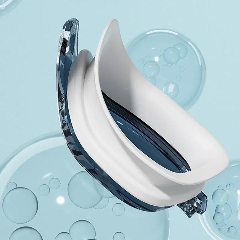 Очки для плавания для взрослых, шапочка HD, противотуманные очки для плавания, комплект, водонепроницаемые силиконовые очки для плавания с берушами, очки для плавания с защитой от ультрафиолета