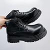 Мужская обувь весна и осень повседневные большие кожаные ботинки с толстой подошвой и внутренним увеличением высоты ботинки Martin 4722-T
