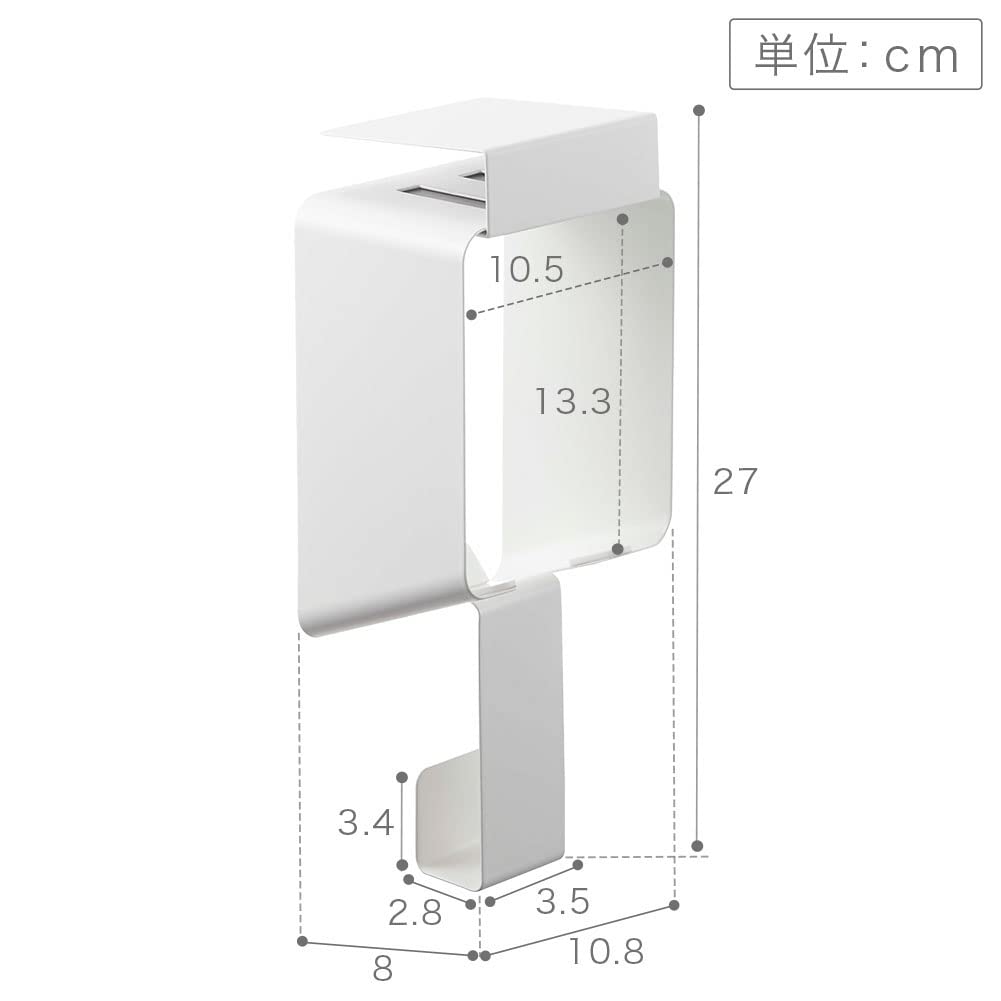 Yamazaki Jitsugyo 5659 Подпольная сушилка для белья Держатель для сушки белья, белый, прибл.. W10.8XD8XH27см Башня, Хранение, Держатель, Раковина,