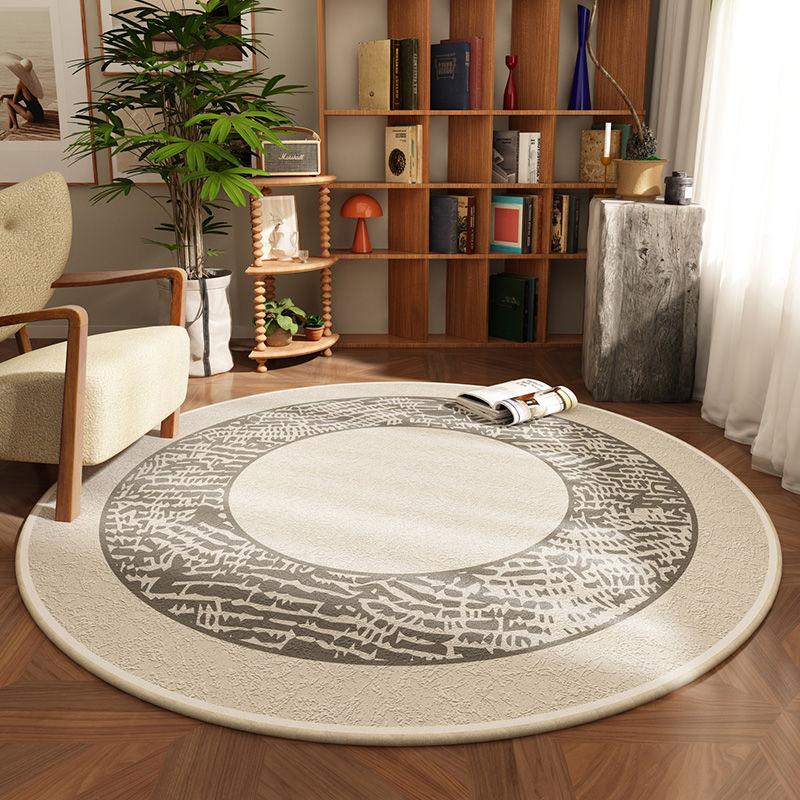 Bedroom Circular Carpet Computer Swivel Chair Cushion Floor Protection Cushion Minimalist Living Room Coffee Table Mat No Wash