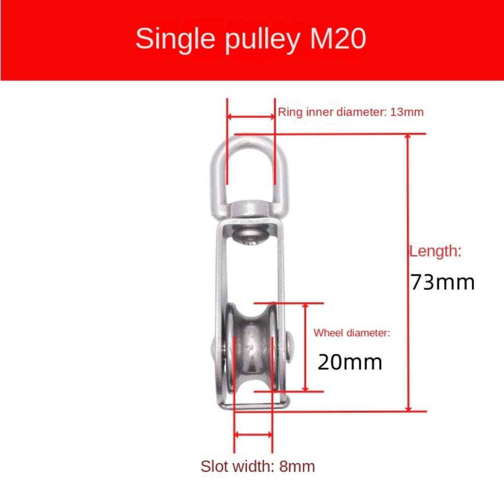 M15/20/25 Groove Pulley Swivel Traction Wheel Load-Bearing Fixed Pulley Crane