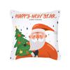 New Cartoon Santa Claus Christmas Pillow Cover Holiday Gift Square Cushion Cover