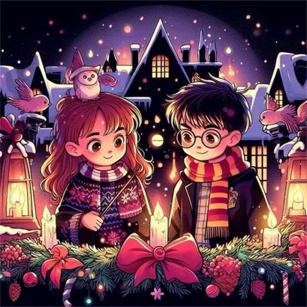 Гарри Поттер Школа Магии Хогвартс Набор для Алмазной Живописи и Вышивки Крестом 5D DIY Мозаика Искусство Вышивка Декор для Дома Рукоделие Подарок