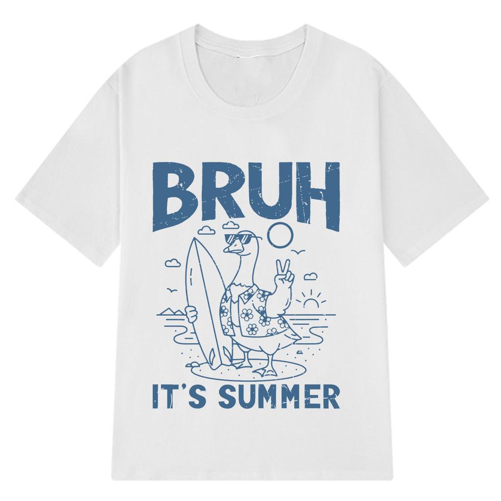 Funny Duck Meme T Shirt Men Women Fashion Clothing Harajuku T-shirt Summer Short-sleeved Loose Casual Cotton Oversize T-shirts
