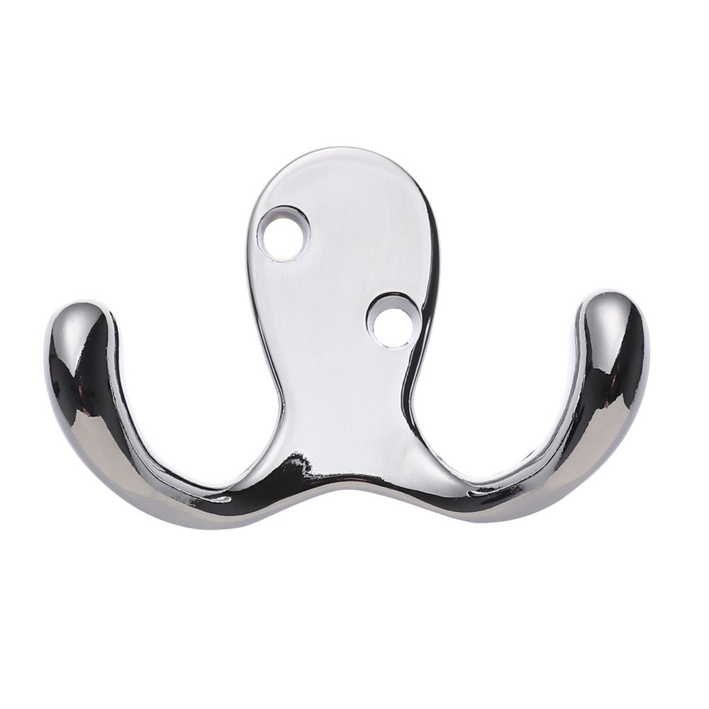 Винтажный Металлический Крючок для Одежды и Мелочей Полированный Настенный Двойной Крючок Вешалка
