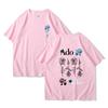 Ado Blue Rose Tshirts Wish World Tour Merch Tee Women Fashion Casual Harajuku Short Sleeve