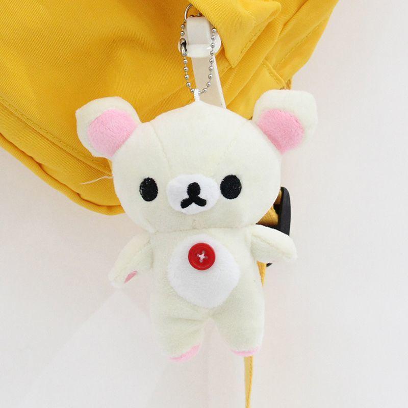10 см Плюшевые брелоки-медведи Рилаккума Милые Kawaii Брелок-подвеска на сумку Брелок Подвеска на рюкзак Кукла Плюшевая Мягкая Брелок на день рождения Подарок Игрушка