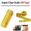 3Pcs 9.8Feet Soft Tape Measure Metric Scale Measuring Body Measuring Tape  Sewing Craft