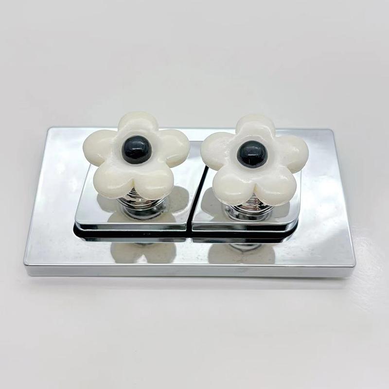 Кнопка туалетного пресса Flower Туалетный пресс Креативный Специальный Выключатель для сливного бака в ванной Аксессуары