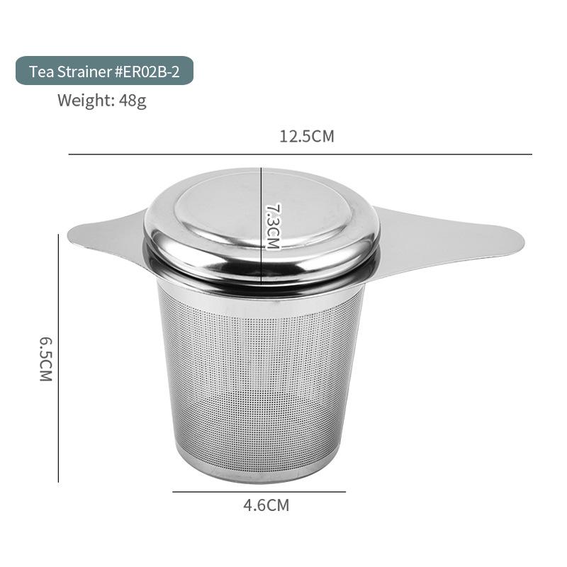 304 Stainless Steel Tea Strainer Reusable Tea Drain Tea Infuser Tea Leaf Spice Tea Filter Kitchen Accessories