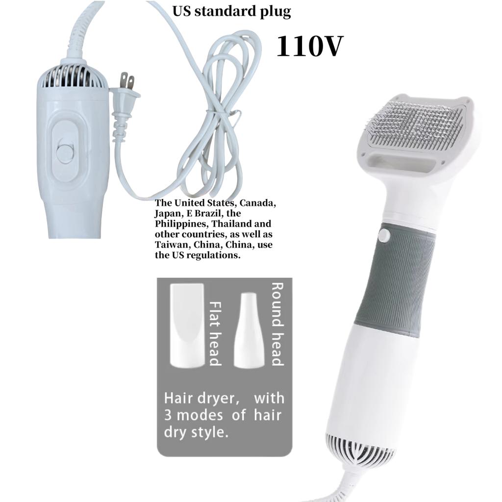 Pet Water Blower Hair Pulling Blowing Wind Modeling 3 In 1 Artifact Dog Hair Pulling Machine Hair Dryer Teddy Hair Comb Beauty