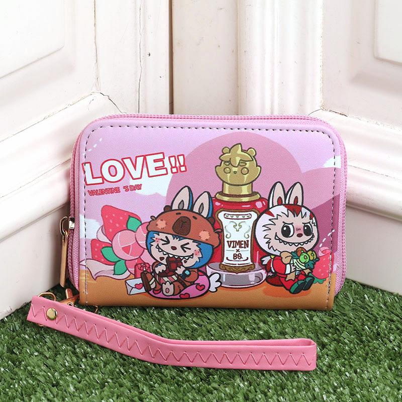 Cartoon Cute and Hot Labubu Male and Female Students Handheld Wallet CLE