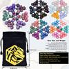 RPG Dice Set, 30 X 7-Die DND Polyhedral Dice (210 Pieces) with Large Drawstring Bag for Dungeons and Dragons Tabletop Roleplaying Games