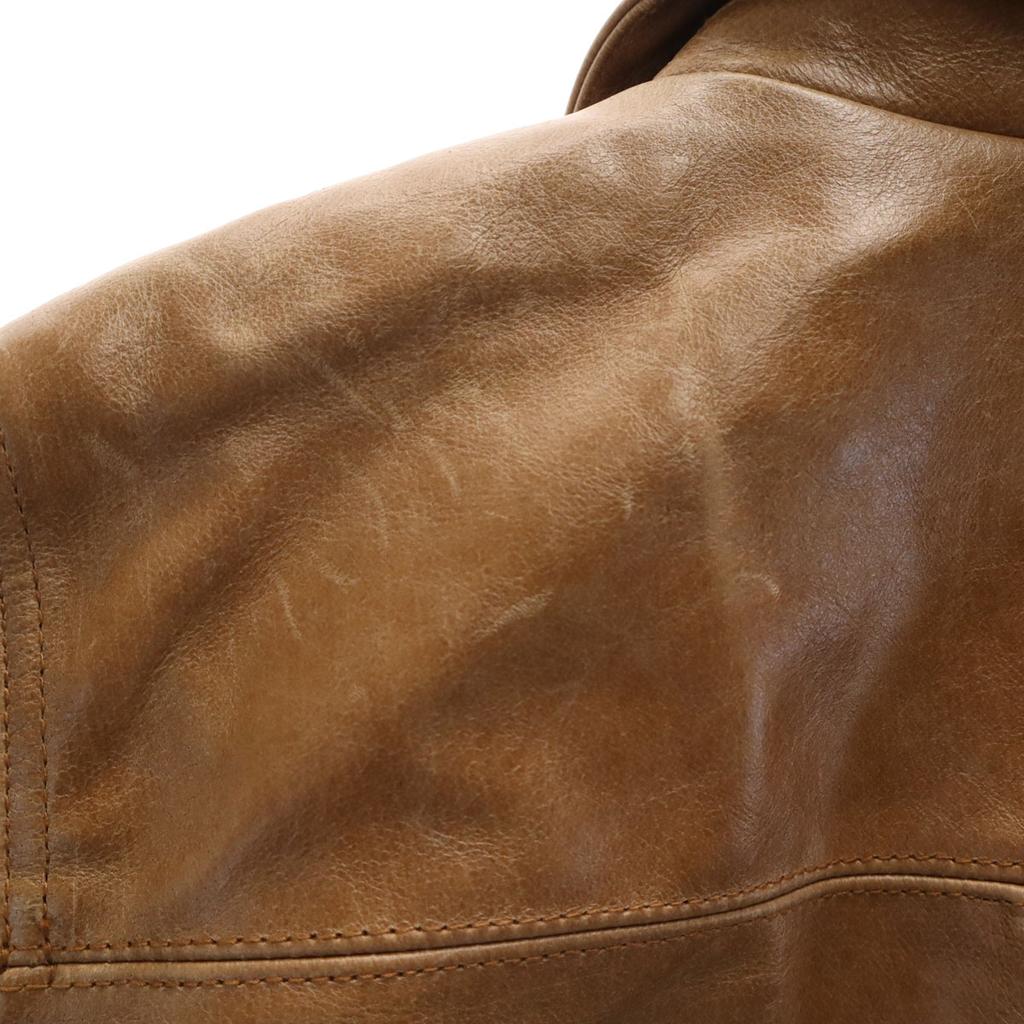 90s Old leather jacket 38 Camel Men's Used