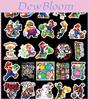100 шт. Super Mario Bros Принцесса Кавайные Стикеры-Заметки Прочные Водонепроницаемые Коллекция