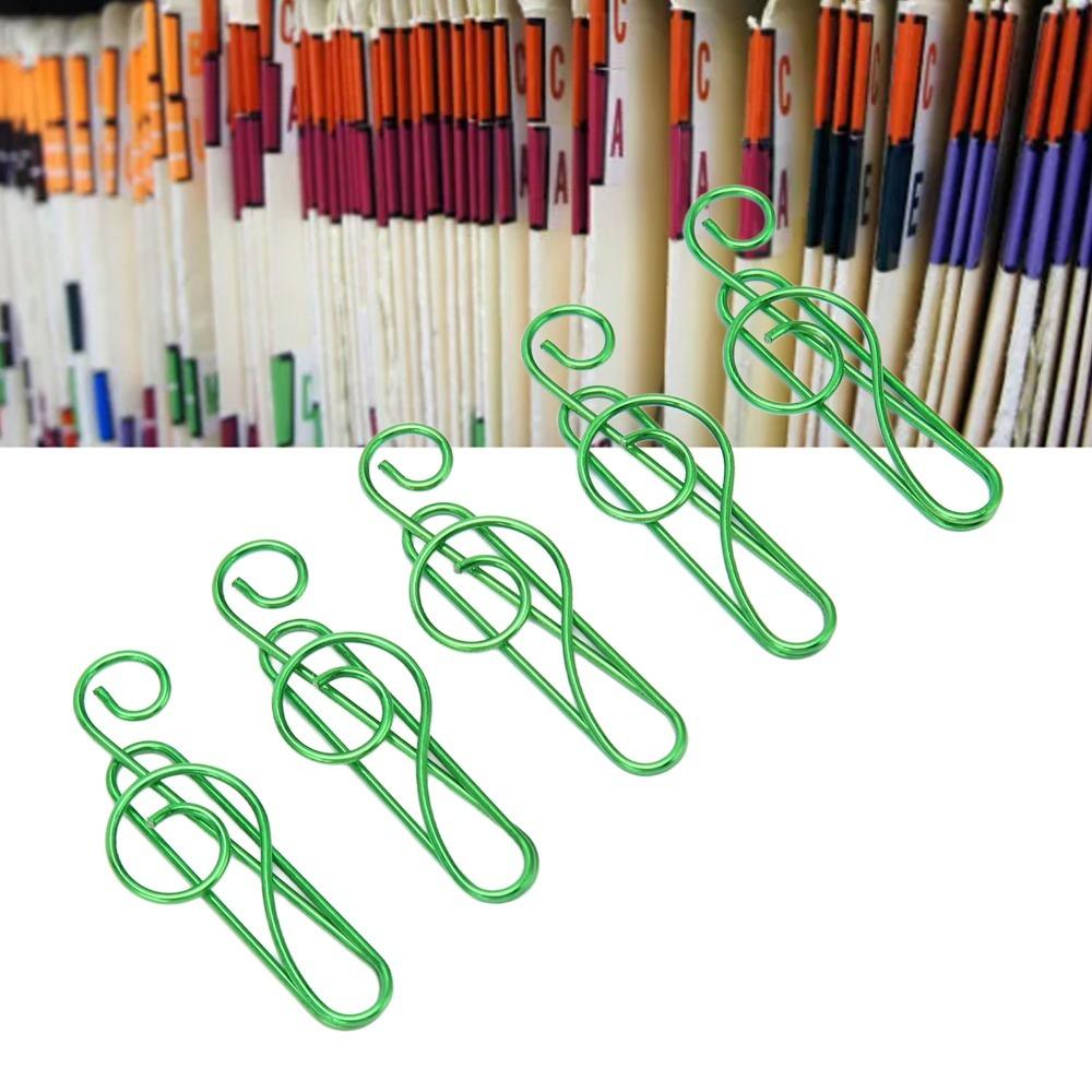 100 Pcs Music Note Shape Fancy Paperclips Anti Slip Cool Paper Clips Small Paper Clips Notebook