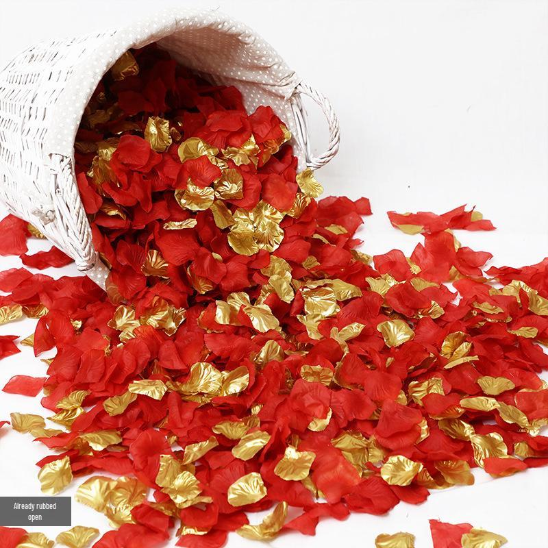 Романтический Свадебный Декор для Помолвки: Искусственные лепестки красной розы