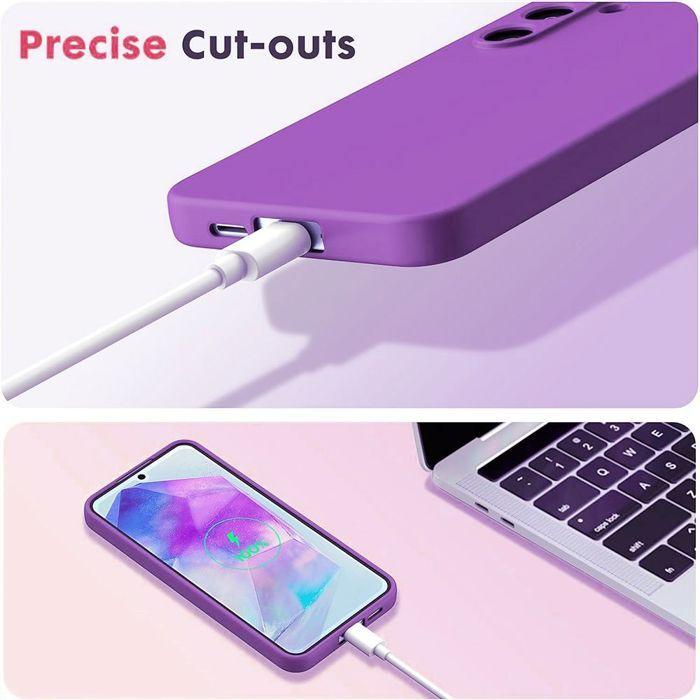 Protective Case - BOOLING - for Samsung Galaxy A17 4G/5G - Lightweight Shockproof Thin Silicone - Purple