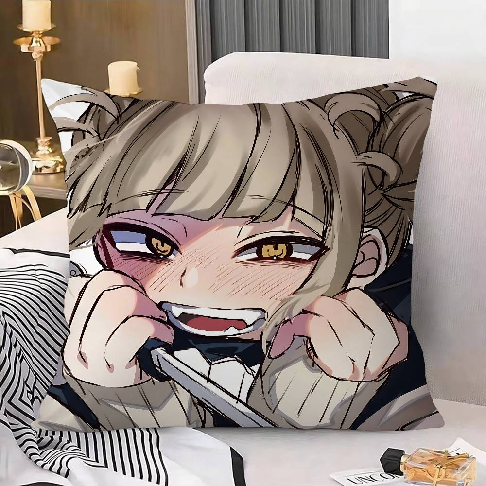 Милые квадратные наволочки T-Toga-Himiko-S Kawai, настраиваемые, стильные и мягкие, идеально подходят для кроватей, автомобилей и диванов.