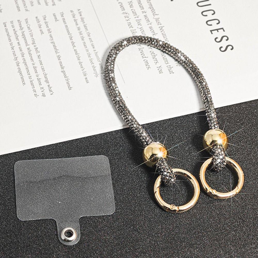 Яркий ремешок для телефона со стразами, чехол для телефона с цепочкой, ремешки, аксессуары для телефона