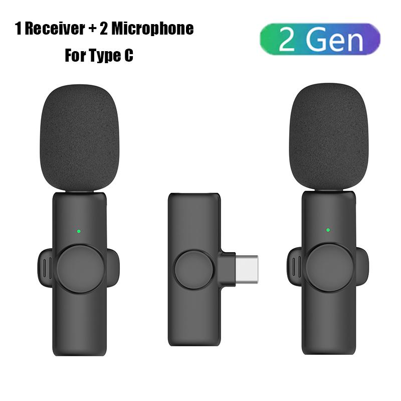 K11 Professional Wireless Lavalier Microphone for iPhone iPad Android Live Broadcast Gaming Recording Interview Business Mic