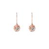 BLOOM K10 Pink Gold Cubic Zirconia Hook Earrings [BLOOM] (Mellow Orange) 0231-0513-0029-0000