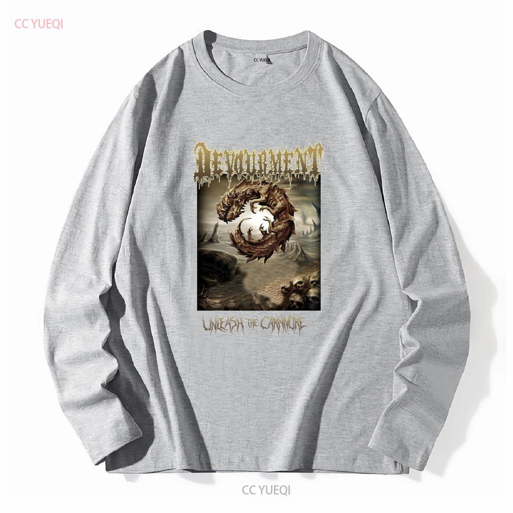 Devourment Unleash The Carnivore Футболка Черная Мужская S до 3XL PM904 винтажная Стиранная мужская Дышащая Универсальная Мягкая Унисекс Повседневная