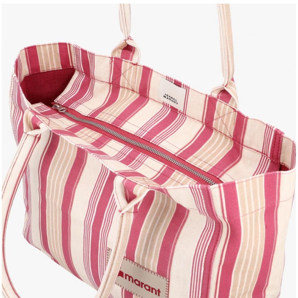 Isabel Marant Yenky Logo Stripe Zipper Tote Bag 70rd Pm0062fc