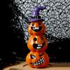Halloween Pumpkin Decoration Decorative Statue Resin Table Centerpiece Ornament Tabletop for Home