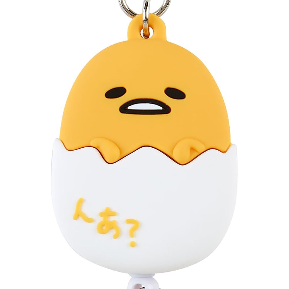 Брелок-катушка Sanrio Gudetama Key Mascot GUDETAMA 15 xx Персонаж 169463 В форме лица 4.3 1.8 см