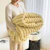 Spandex Throw Blanket Cotton Plush Striped Blankets New Warm Blanket  Home Office