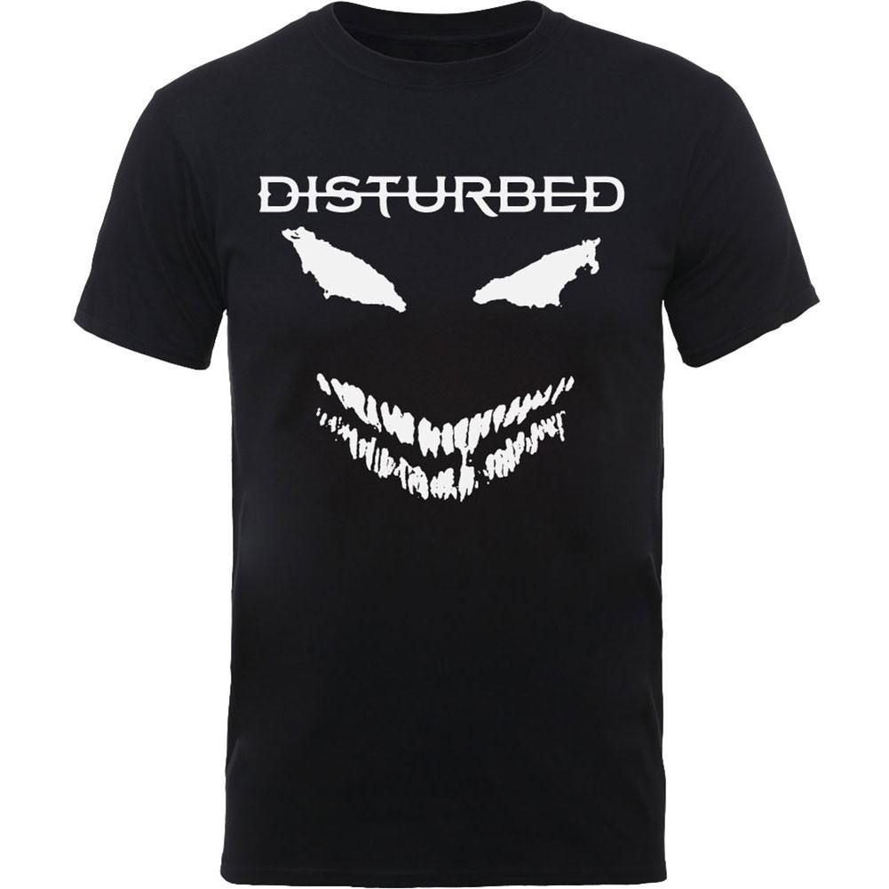 Men's Disturbed Scary Face Candle Slim Fit T-shirt XX-Large Black