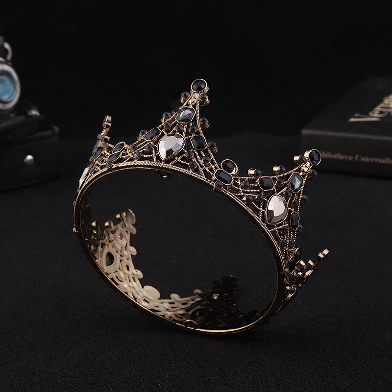 Украшения для торта в виде цветка в стиле ретро с черной короной