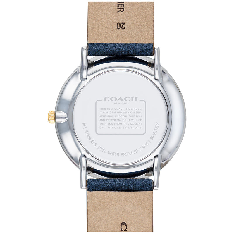 Coach Женские часы Perry из синей кожи - 14503156